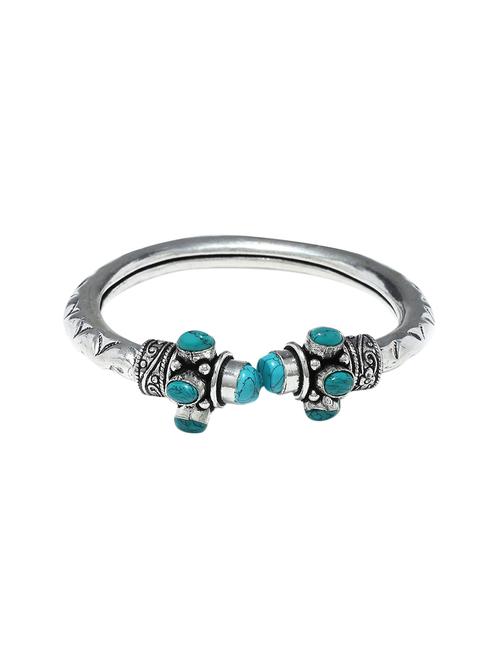 blue metal bangle bracelet - 16018049 - Standard Image - 1