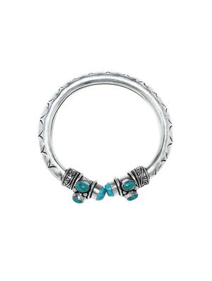 blue metal bangle bracelet - 16018049 - Standard Image - 3