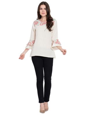 bell sleeved floral tunic - 16018065 - Standard Image - 4