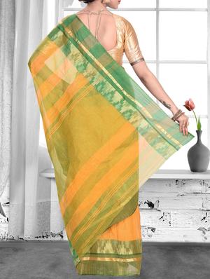 contrast breeder tant saree - 16018210 - Standard Image - 2
