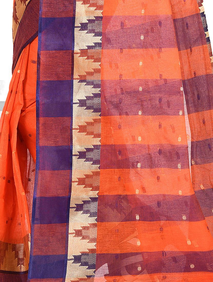 zari bordered tant saree - 16018213 - Zoom Image - 3
