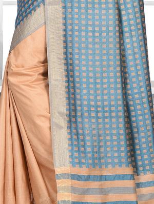 bhagalpuri checks saree with blouse - 16018307 - Standard Image - 3