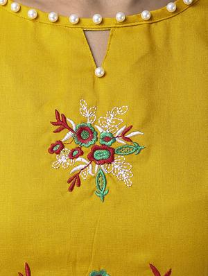 pearl embellished embroidered top - 16018325 - Standard Image - 4