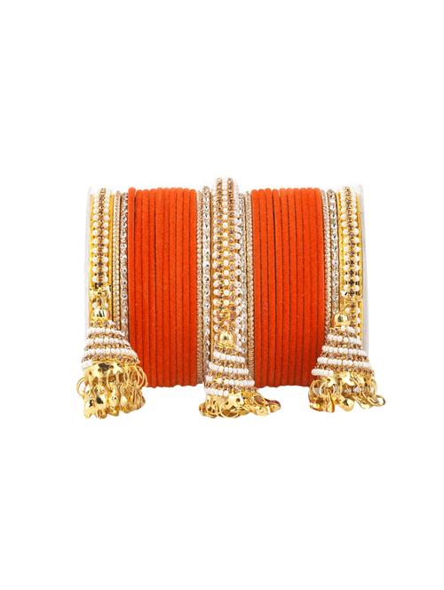 orange metal bangle - 16019322 - Standard Image - 1