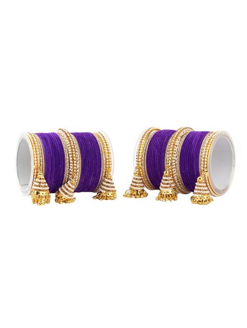 purple metal bangle - 16019324 - Standard Image - 1