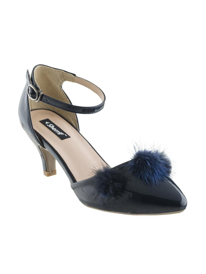 navy ankle strap sandals - 16019453 - Zoom Image - 1