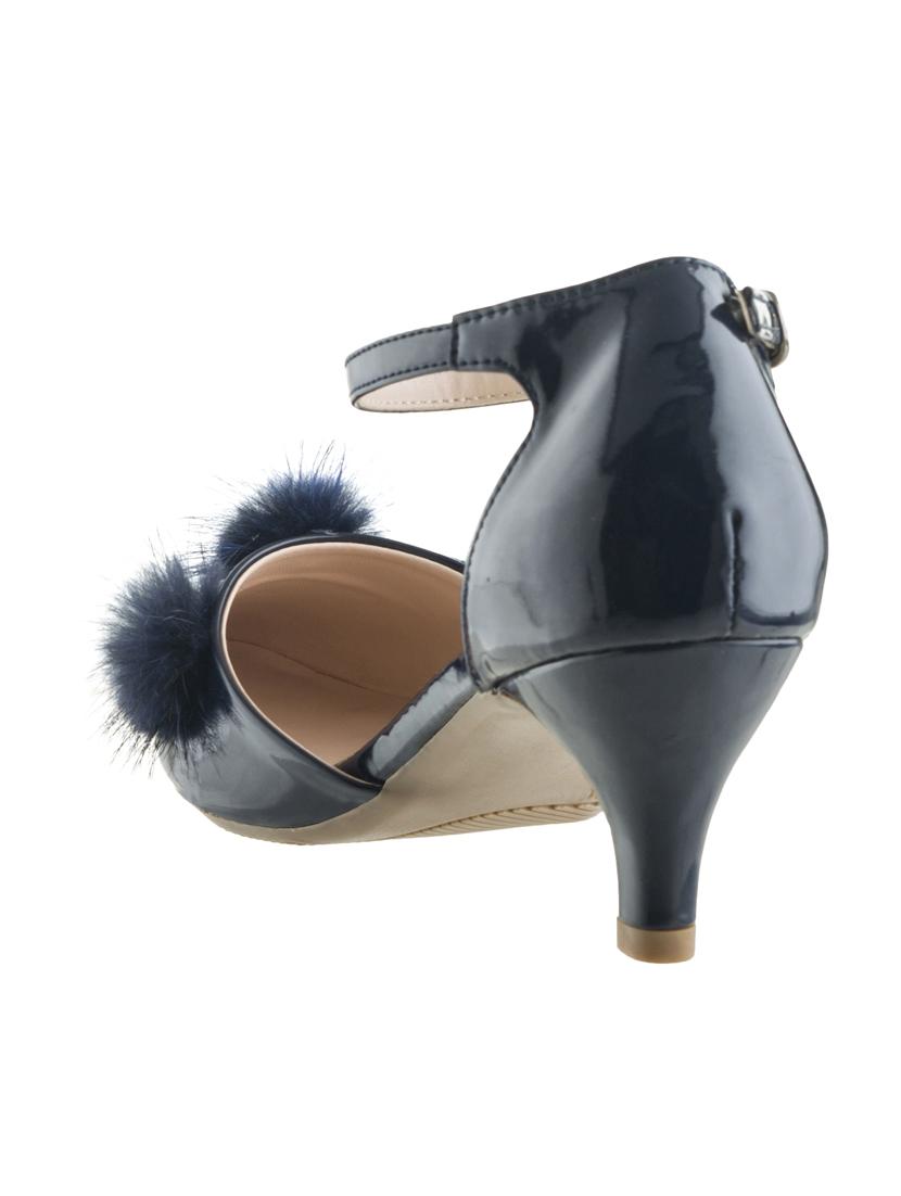 navy ankle strap sandals - 16019453 - Zoom Image - 3