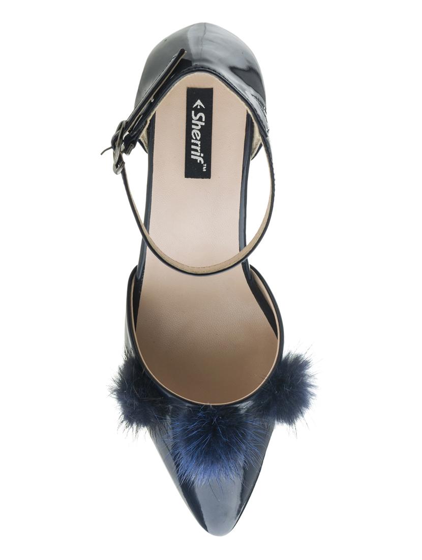 navy ankle strap sandals - 16019453 - Zoom Image - 4