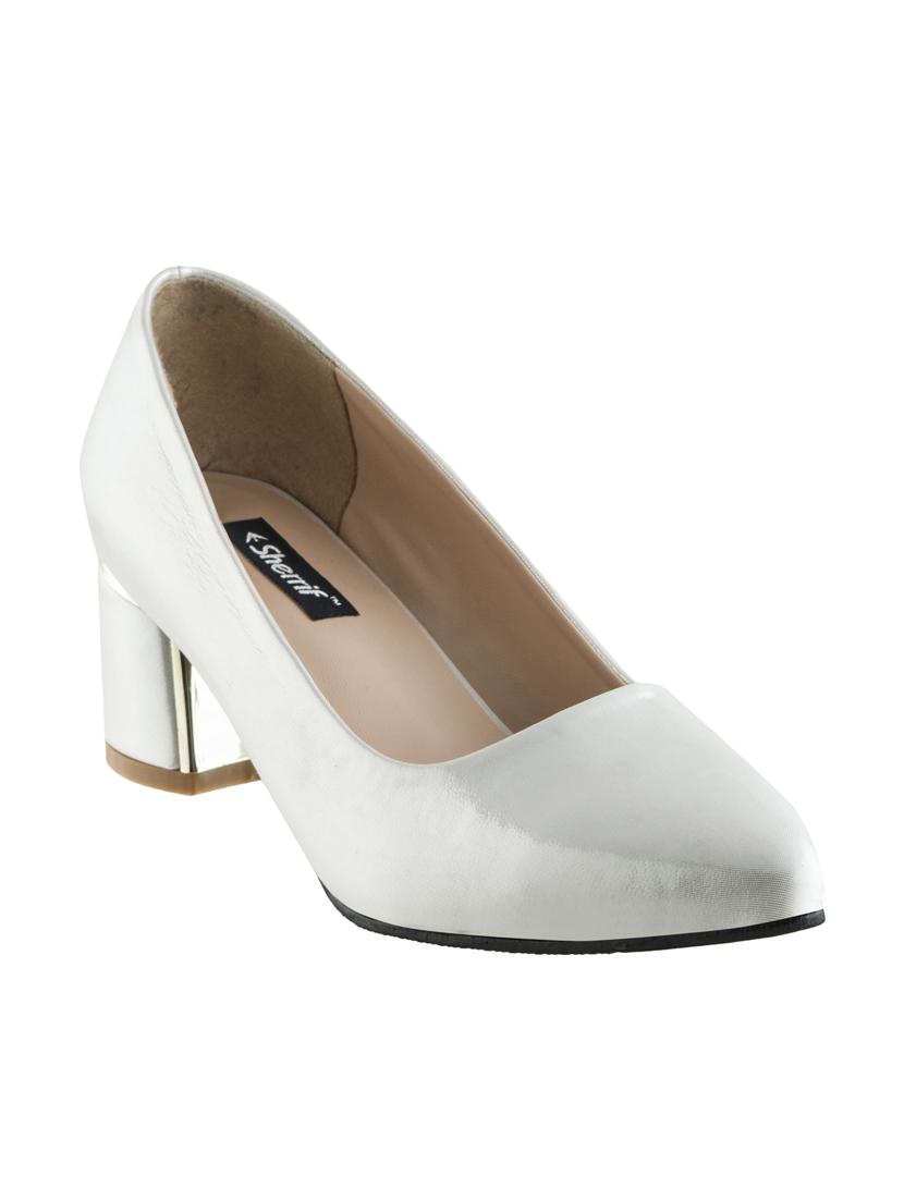 silver slip on pumps - 16019464 - Zoom Image - 1