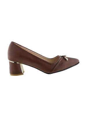 brown slip on pumps - 16019466 - Standard Image - 2