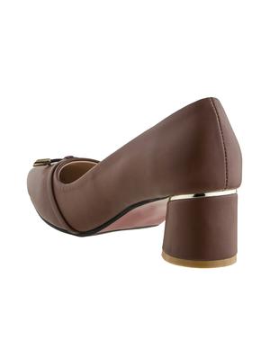 brown slip on pumps - 16019466 - Standard Image - 3