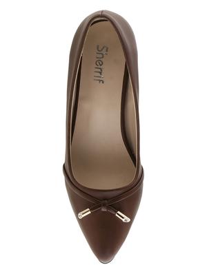 brown slip on pumps - 16019466 - Standard Image - 4