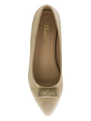 beige slip on ballerinas - 16019471 - Standard Image - 4
