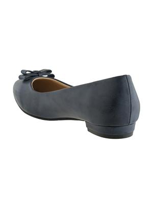 navy slip on ballerinas - 16019473 - Standard Image - 3