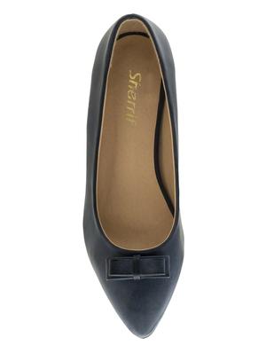 navy slip on ballerinas - 16019473 - Standard Image - 4