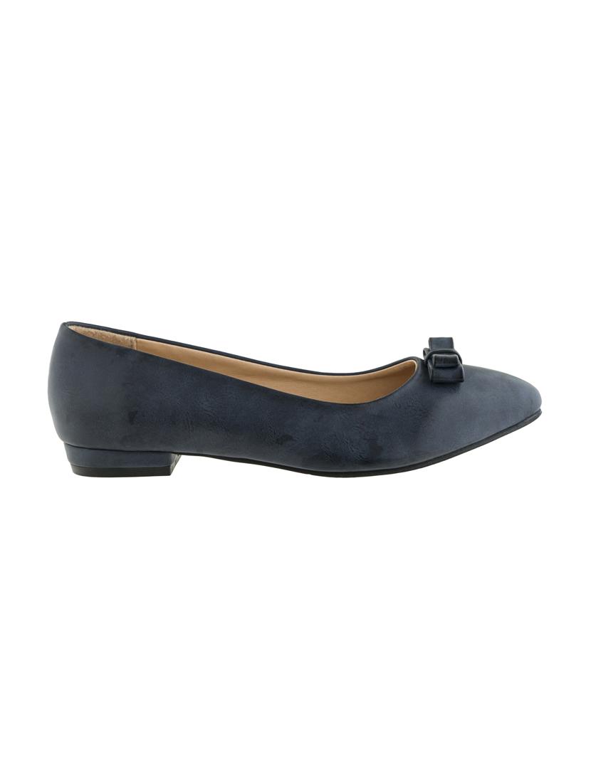 navy slip on ballerinas - 16019473 - Zoom Image - 2