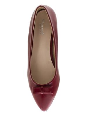 maroon slip on ballerinas - 16019475 - Standard Image - 4