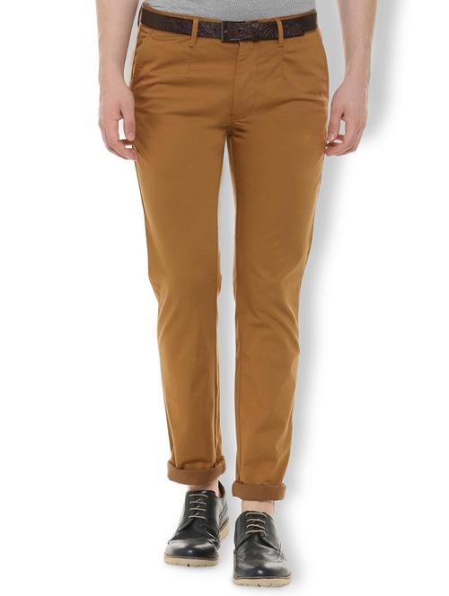 brown cotton chinos - 16019602 - Standard Image - 1