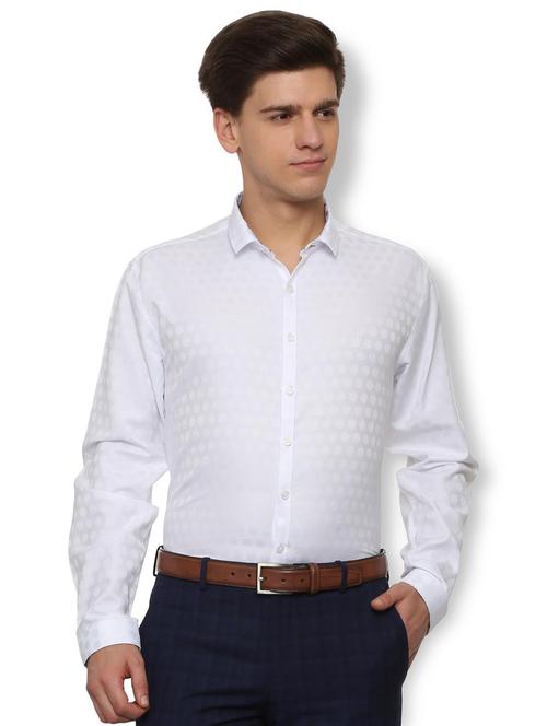 white cotton casual shirt - 16019625 - Standard Image - 1