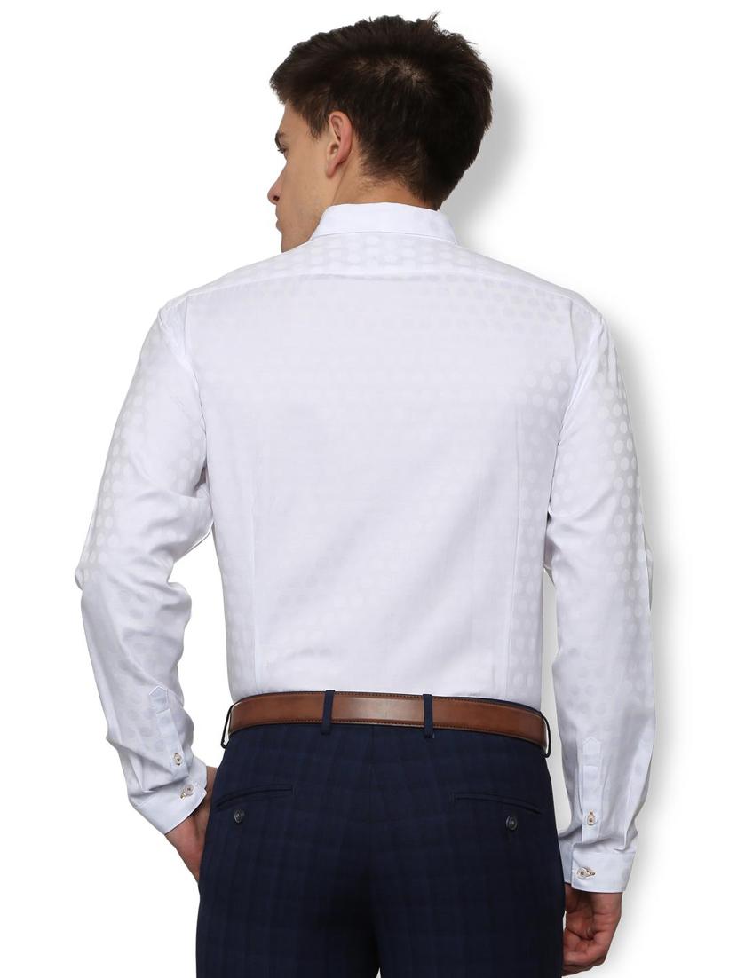 white cotton casual shirt - 16019625 - Zoom Image - 2