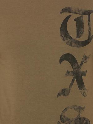 brown typographic front print t-shirt - 16019657 - Standard Image - 5