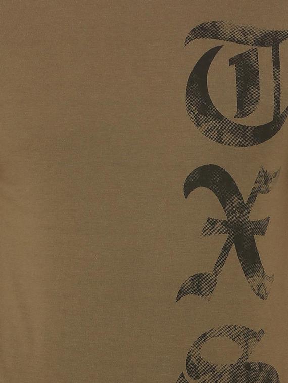 brown typographic front print t-shirt - 16019657 - Zoom Image - 5