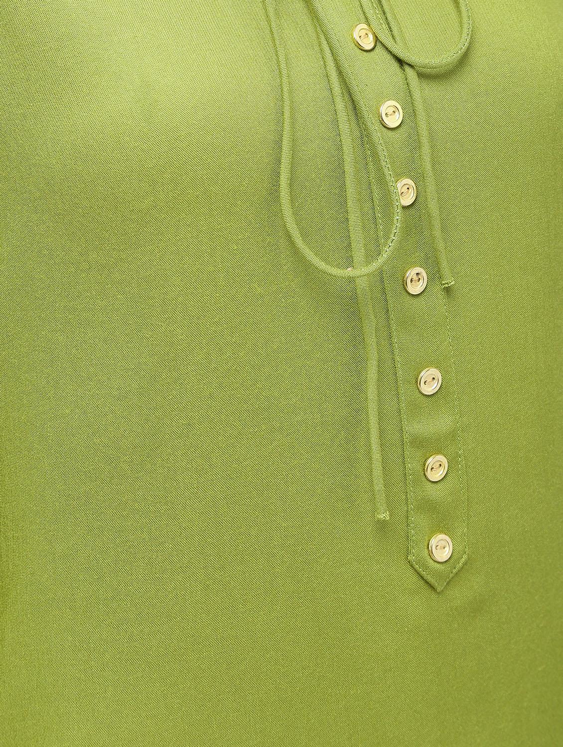 solid placket detail straight kurta - 16019700 - Zoom Image - 6
