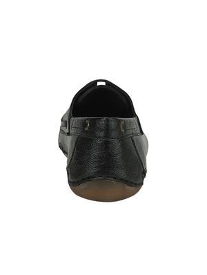 black leatherette lace up casual shoes - 16019743 - Standard Image - 3