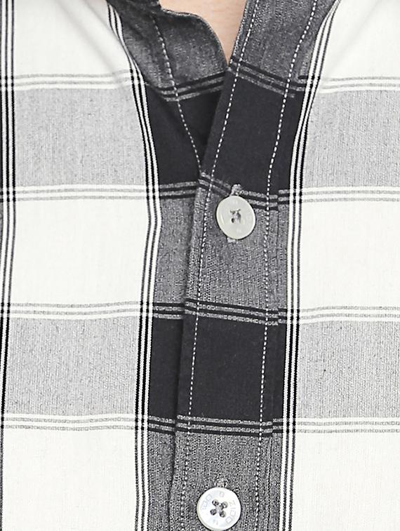 black checkered casual shirt - 16021499 - Zoom Image - 5