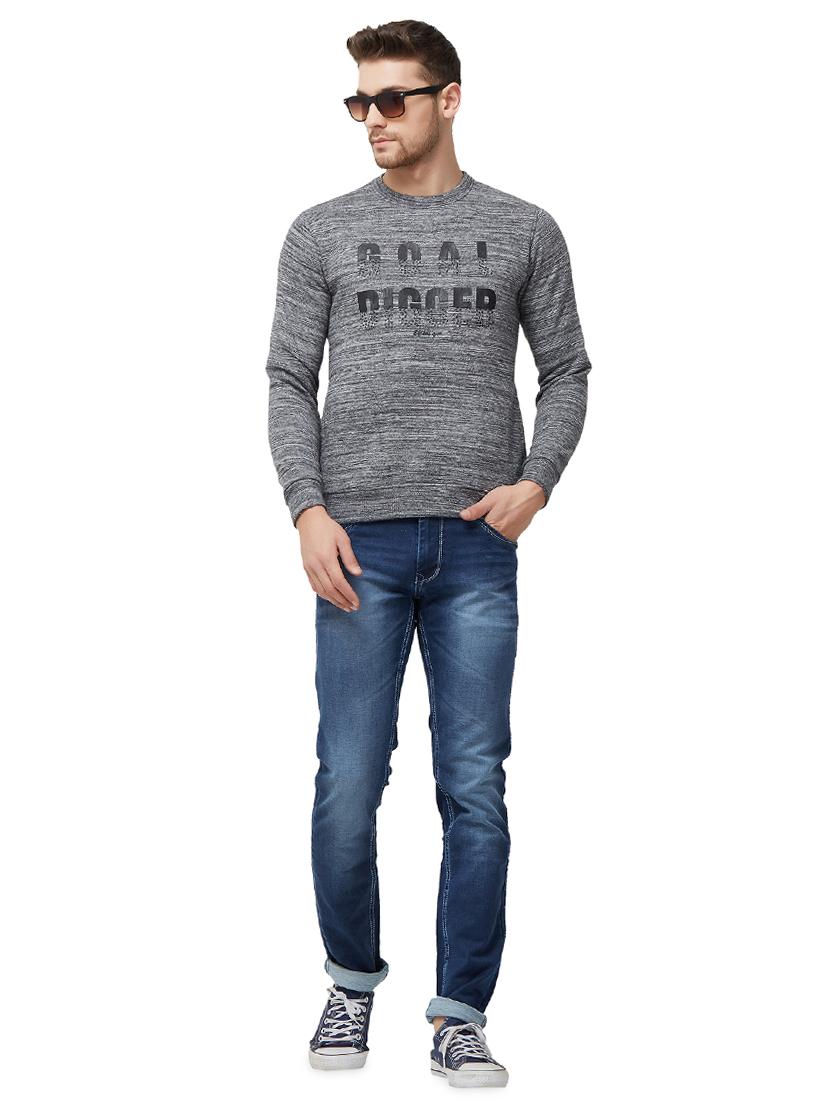 grey typographic sweatshirt - 16021531 - Zoom Image - 4