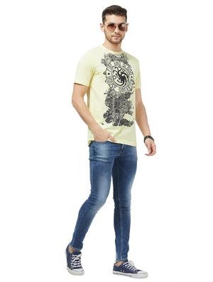 yellow printed t-shirt - 16021569 - Standard Image - 4