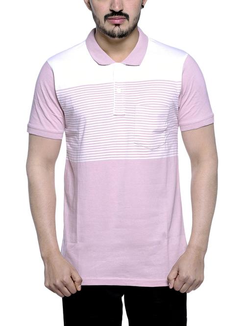 pink striped pocket tshirt - 16022289 - Standard Image - 1