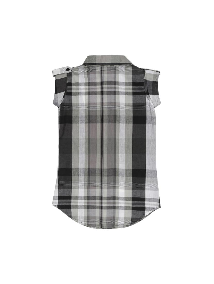 grey cotton shirt - 16022408 - Zoom Image - 2