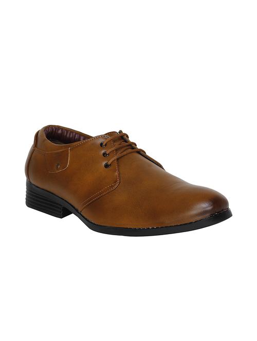 brown leather lace-up derbys - 16022598 - Very Small Image - 1