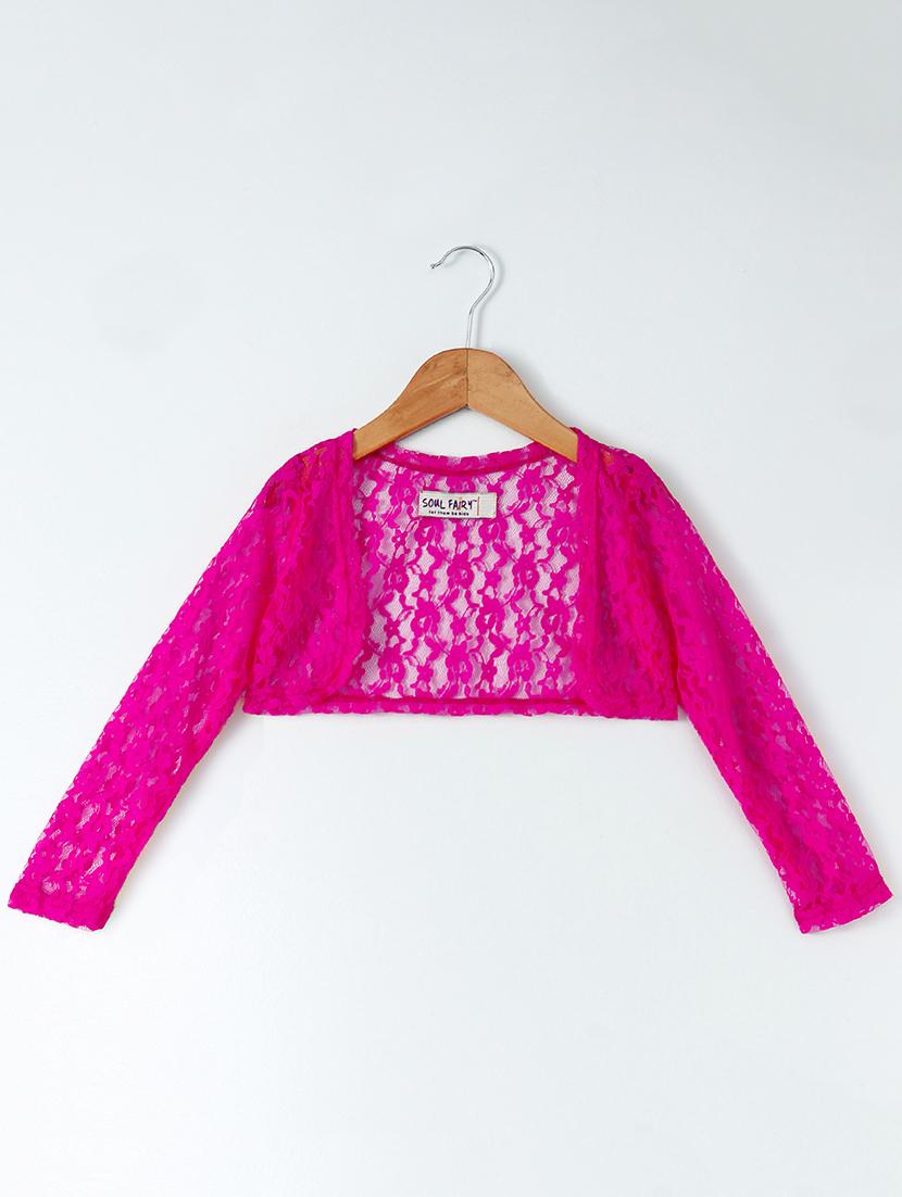 pink lace shrug - 16024518 - Zoom Image - 1