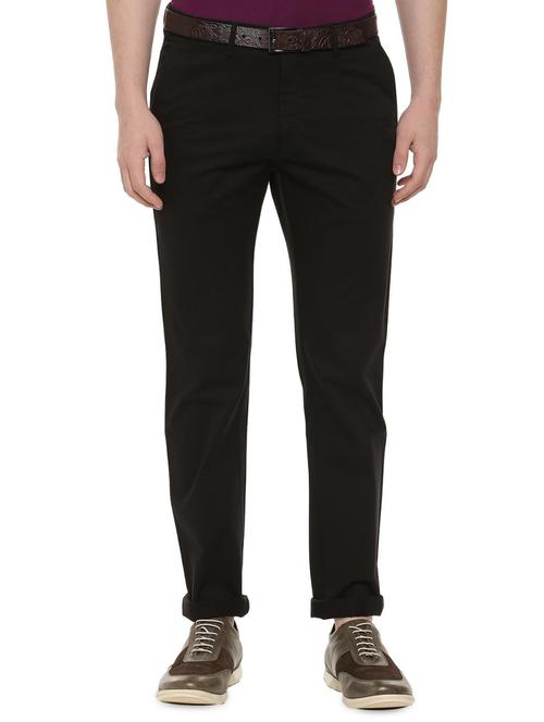 black cotton chinos - 16025648 - Standard Image - 1