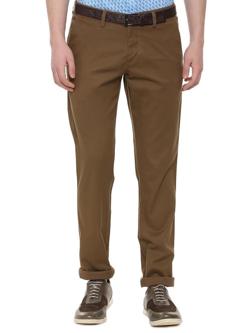 brown cotton chinos - 16025649 - Zoom Image - 1