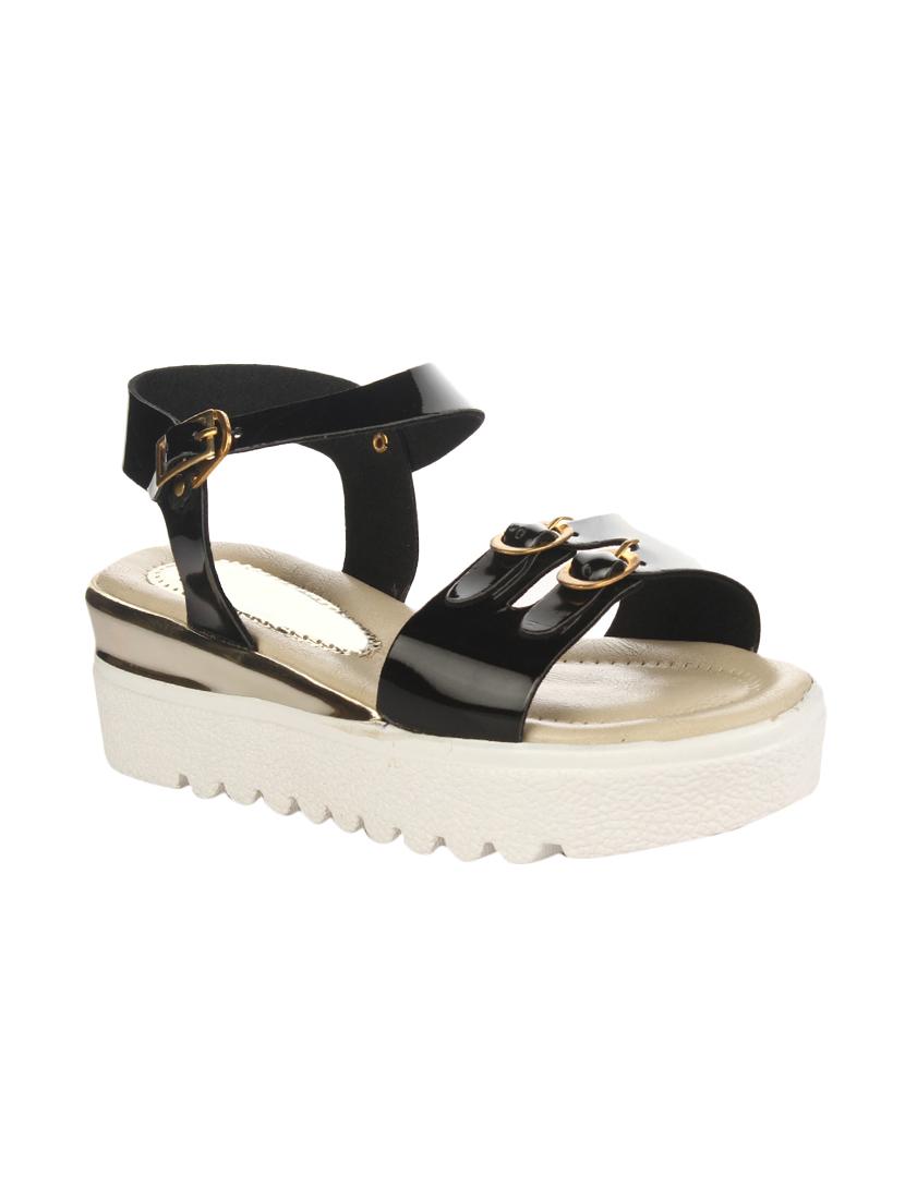 black flat forms sandals - 16026849 - Zoom Image - 1