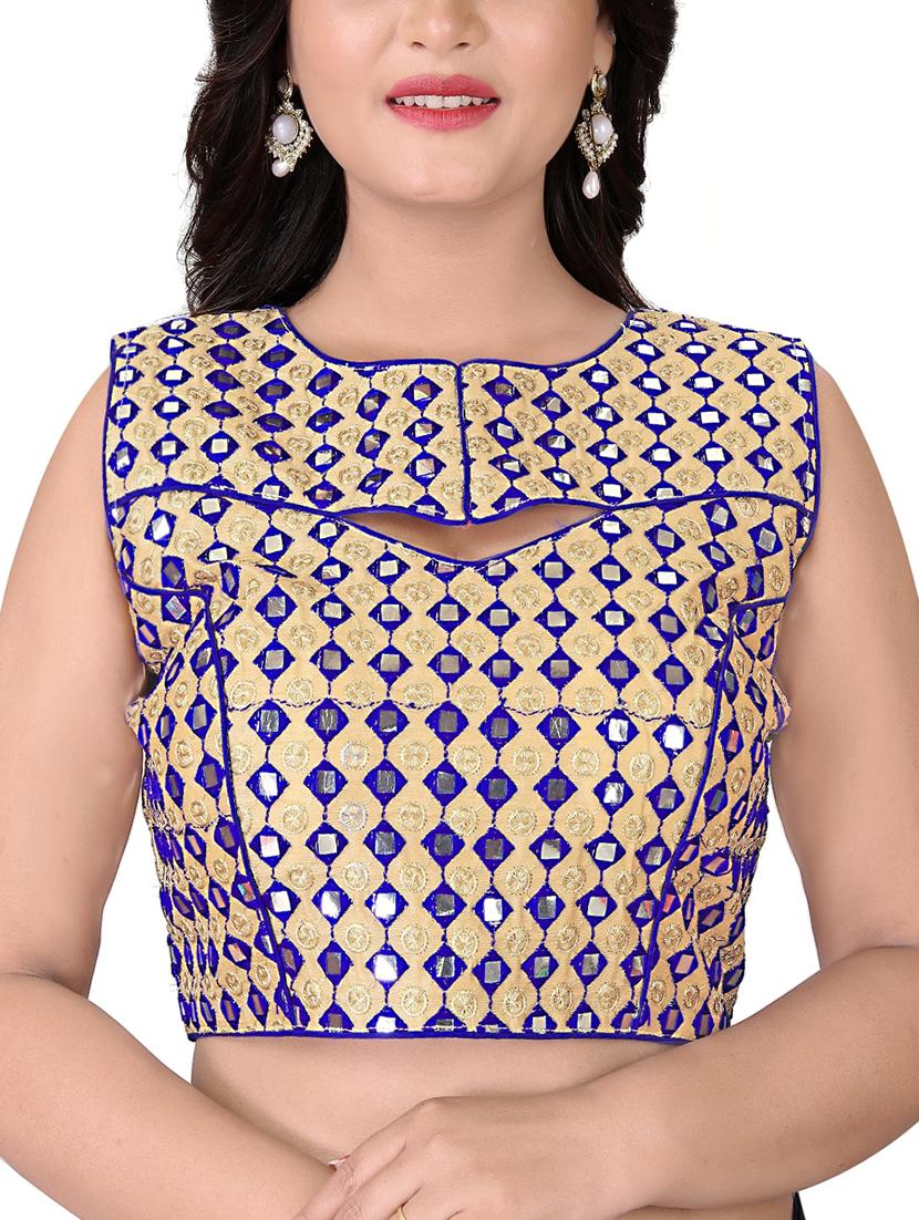 mirror work embroidered blouse - 16027677 - Zoom Image - 1