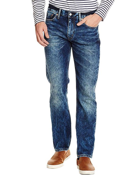 blue heavy washed jeans - 16027755 - Zoom Image - 1