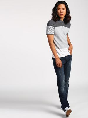 blue cotton heavy washed jeans - 16027773 - Standard Image - 4