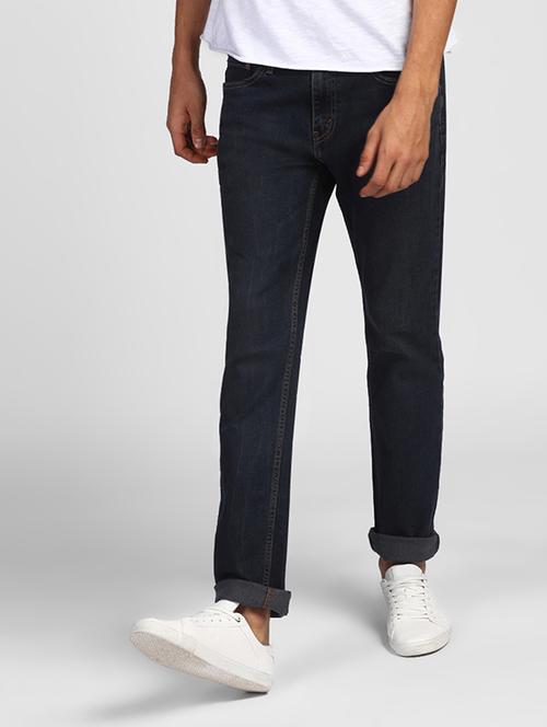blue cotton plain jeans - 16027818 - Standard Image - 1