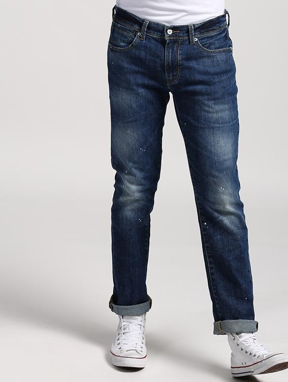 blue heavy washed jeans - 16027924 - Zoom Image - 1