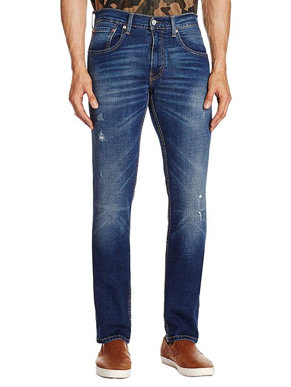 blue heavy washed jeans - 16027953 - Zoom Image - 1