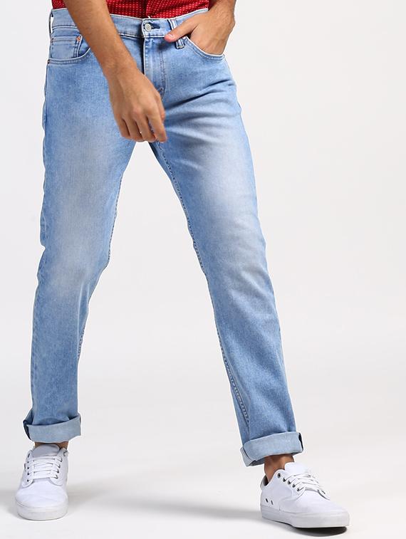 blue light washed jeans - 16028019 - Zoom Image - 1