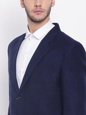 blue single breasted formal blazer - 16028771 - Standard Image - 5