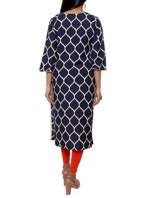 embroidered straight kurta - 16029118 - Standard Image - 3