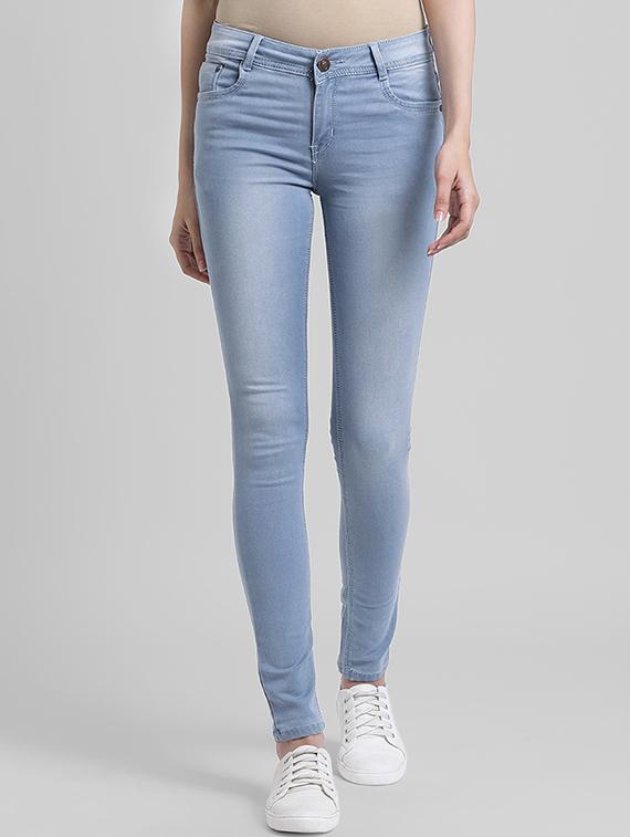 stone washed skinny jeans - 16029177 - Zoom Image - 1