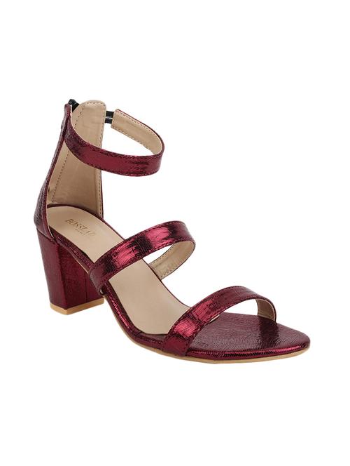 maroon closed back sandals - 16029225 - Standard Image - 1
