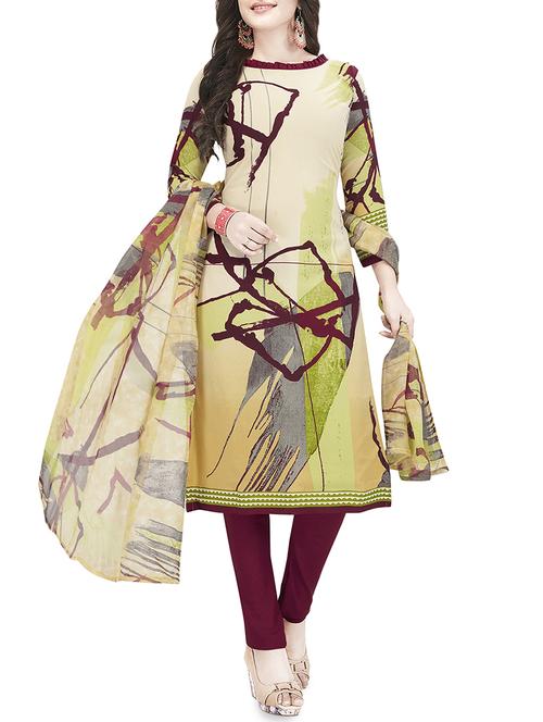 abstract print unstitched suit - 16029289 - Standard Image - 1